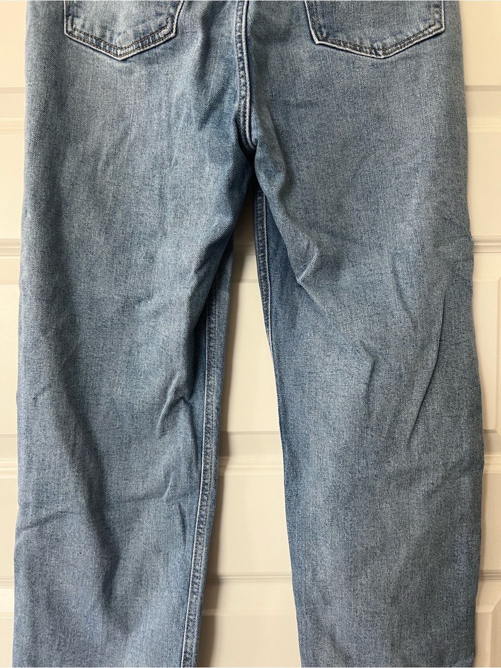 Old Navy Sky-Hi Straight Jeans Womens 10 Blue Distressed Button Fly Raw Hem - Picture 11 of 14